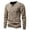Khaki, variant on VJATTWR Men's Long Sleeve Pocket T-Shirt, Classic Casual Style, Ribbed Crewneck, Durable Hem S