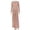 Brown, variant on Women's O-Neck Long Sleeve Pleated Bandage Split A-Line Long Dress