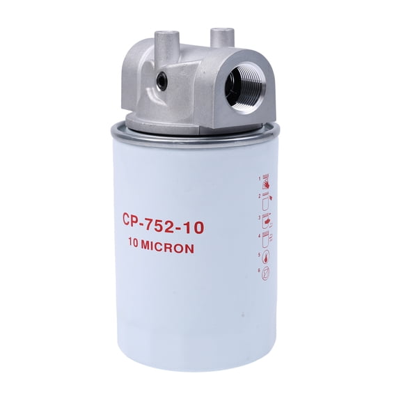 10 Microns Hydraulic Oil Filter with Indicator 20 GPM 200 PSI 3/4" NPTF Hydraulic Return Line Filter for Petroleum Based Fluid Replacement cp-752-10, 221006