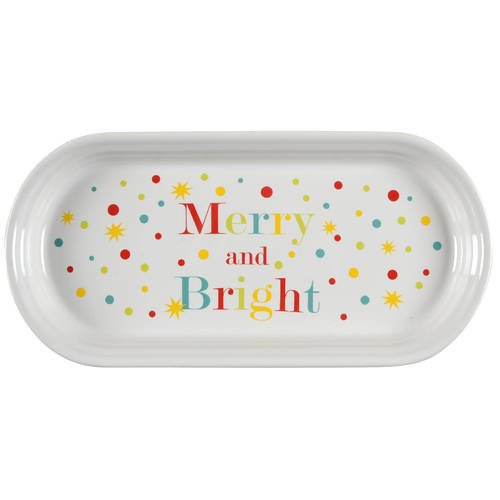 Open Box Homer Laughlin Fiesta Merry and Bright Bread Tray 11435329