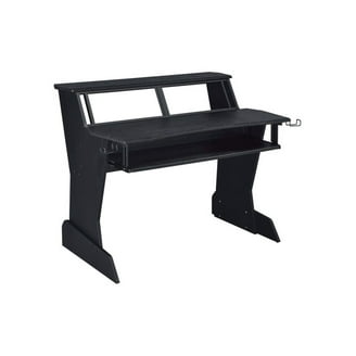 Acme Furniture Annette Black Music Studio Desk with Keyboard Tray