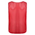 thumbnail image 4 of Zaldita Mens Pennies Sports Scrimmage Training Vest Football Soccer Jersey Mesh Tank Tops Team Red XL, 4 of 7