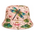 thumbnail image 5 of Gsakboxl Beach Hat Women Nature Botanical Digital Print Bucket Hat Lightweight Casual Garden Morning Baseball Cap Korean Style Outdoor Travel Sun Hat, 5 of 5