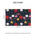 thumbnail image 4 of Placemats Set Of 4 / 6, Yellow Pink Carnations Flowers Placemats For Dining Table Indoor/Outdoors Heat Resistant Washable Placemats 18" X 12", 4 of 8