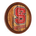 thumbnail image 2 of NC State Wolfpack 21'' x 21'' Weathered Faux Barrel Top Sign, 2 of 5