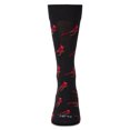 thumbnail image 2 of MeMoi Men's Cardinal-Themed Rayon Blend Novelty Crew Sock - Mens - Male, 10-13, Black, 2 of 3