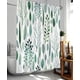 thumbnail image 1 of Cortinas de ducha Cortina de ducha floral Cortina de ducha de hojas Plantas Cortina de ducha tropical, Cortinas de ducha de tela impermeable para baño con 12 ganchos de plástico Ormromra CZJJ-XM99-6, 1 of 2