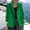 Green, variant on Women's Corduroy Blazer Jacket, Notched Lapel Two Button Roll Cuff 3/4 Sleeve Casual Coat with Patch Pockets for Spring Fall Daily Office Layering