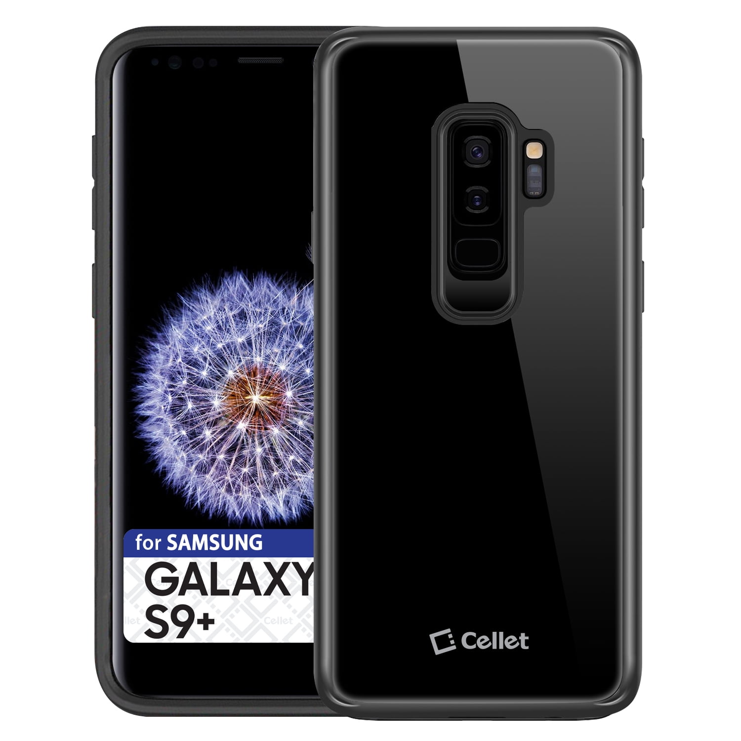 Samsung Galaxy S9 Plus Case, Slim Hard Case for Samsung Galaxy S9 Plus - by Cellet - Black