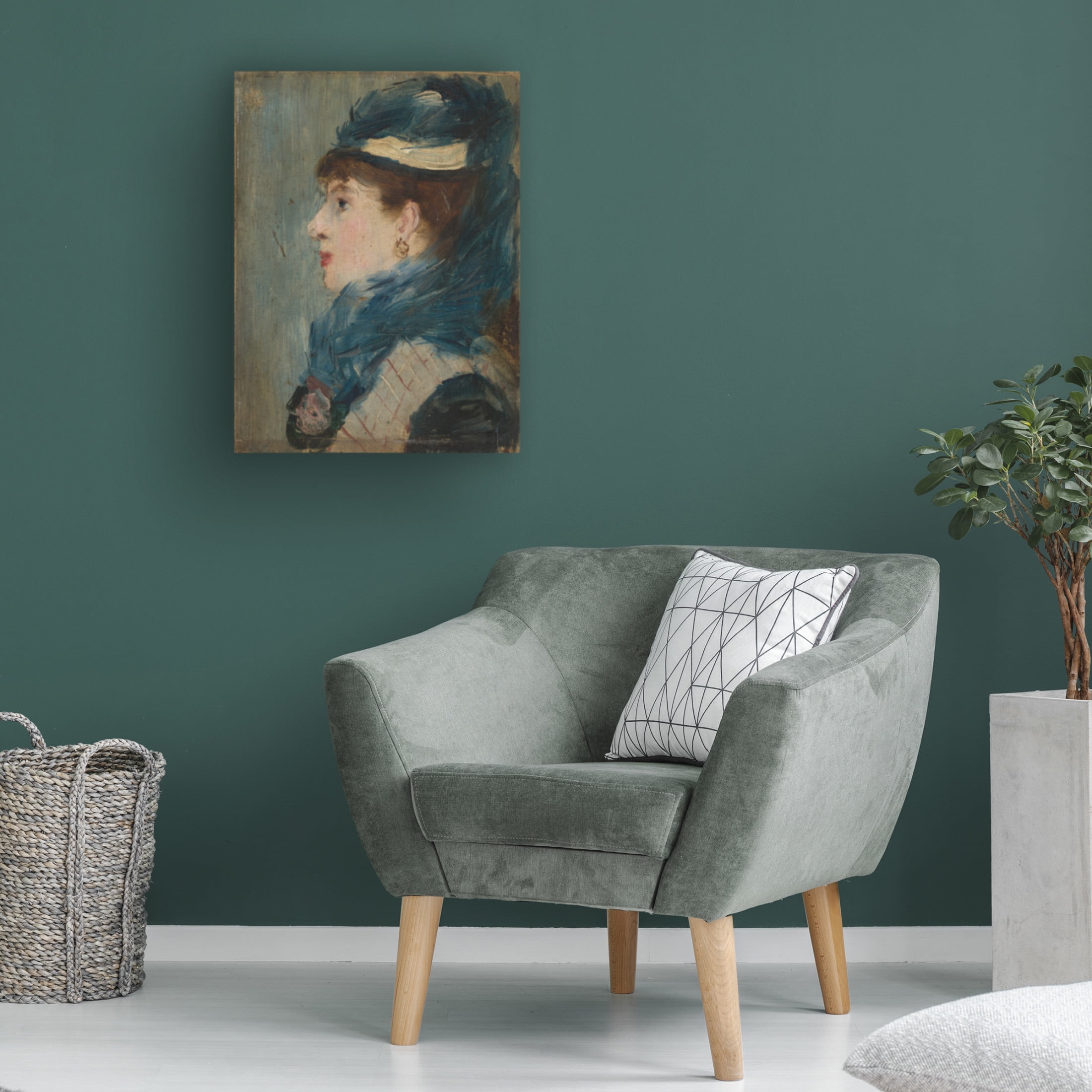 Edouard Manet 'Portrait of a Lady, c. 1879' Canvas Art - 14 x 19 Inches