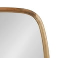 thumbnail image 3 of Kate and Laurel Prema Soft Round Square Modern Wall Mirror, Natural Brown, 26 x 26, Framed Rounded Square Mango Wood Mirror for Minimal Home Decor, 3 of 9