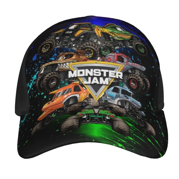 Monster Trucks-Ja-m Baseball Cap Adjustable Snapback Hat Hip Hop Dad Caps Men Women