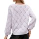 thumbnail image 3 of Gibobby Casual Suéter para Mujer, Suéter de Manga Larga Relajado con Cuello en V Suéter para Mujer(Morado,M), 3 of 5