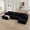 Black, variant on U-Shaped Sectional Sofa, 5-Piece Modular Sleeper Sofa Set, Modern Minimalist Corduroy Couch for Living Room Bedroom, Black