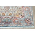 thumbnail image 2 of Turkish Oriental Floral Turkish Distressed Blue Area Rug, 2 of 5