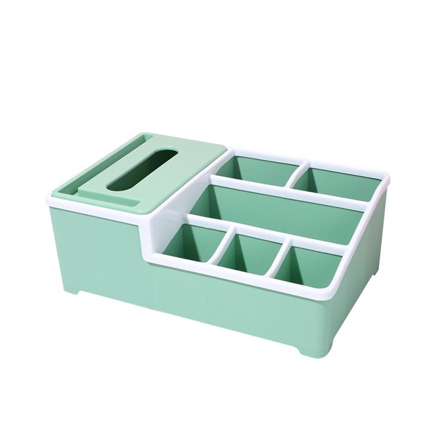 sostenedor del tejido Caja De Pañuelos Caddy Contenedor Multifunción Para Tocador Escritorio Verde Claro Magideal sostenedor del tejido