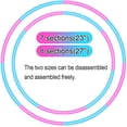 thumbnail image 4 of Fitness Exercise Hoops for Kids, Detachable Adjustable Weight Size Plastic Colorful Hoops Toy, 4 of 6