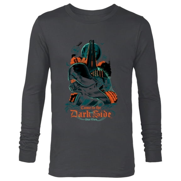 Star Wars Darth Vader Halloween Come to the Dark Side - Long Sleeve T-Shirt for Men - Customized-Charcoal Heather