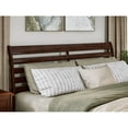 thumbnail image 5 of Emelie King Wood Platform Bed with Panel Footboard and Twin XL Trundle in Walnut, 5 of 10