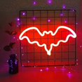 thumbnail image 3 of Letreros de Neón Yashi LED Murciélago Decoración de Pared para Sala de Fiestas, 3 of 5