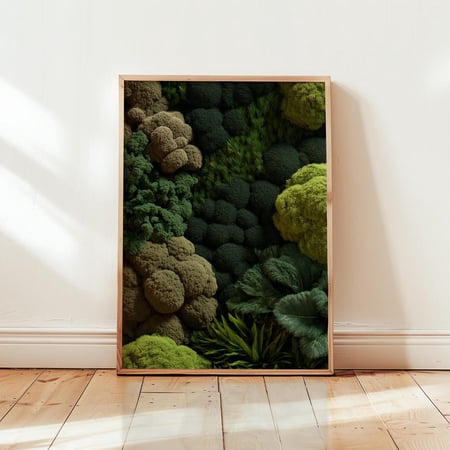 Botanical Moss Garden Lush Greenery Nature Decor Wall Art