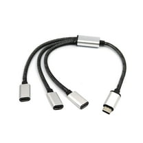 USB C Male to Two USB C Female Splitter Hub Cables for Type C Charger Powerban @ C3T5