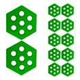 thumbnail image 4 of 12 Pieces Hexagon Surfboard Traction Pads for Surf Boards Funboard Longboard Green, 4 of 9