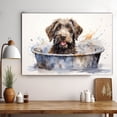 thumbnail image 3 of Wirehaired Pointing Griffon Dog Canvas Bathroom Décor - Unique Bath Wall Decor - Modern Canvas Bathroom Wall Art - Room Decor - Bathroom Decorations - Restroom Sign - Wall decor living room, 3 of 4