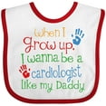 thumbnail image 3 of Inktastic Cardiologist Like Daddy Boys or Girls Baby Bib, 3 of 4