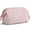 Pink, variant on Wide-open Makeup Bag Cosmetic Pouch Organizer Travel Toiletry Bag Essentials Accessories for Women Girls, Leaf Quilted - Pink