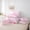 Pink B, variant on Erosebridal Pink Ribbon Bow Girl Bedding Comforter Set 7pcs,Teens Kawaii L Personalized Initial Queen Bedding Sets,Pink Reversible