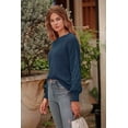 thumbnail image 5 of DOPI Women's Pullover Sweater Casual Long Sleeve Crewneck Loose Chunky Knit Jumper Tops, 5 of 8