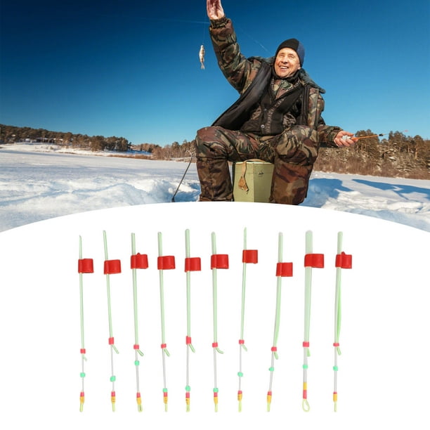 Loewten 10pcs Mini Ice Fishing Rod Top Tip Pole Front End For Winter Ice Fishing Accessories,winter Fishing Accessories