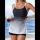 thumbnail image 5 of Traje de Baño de Dos Piezas para Mujer, con Control de Abdomen, Holgado, Talla XL, Color y Negro, 5 of 8