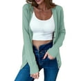 thumbnail image 2 of Womens Solid Button Down Long Sleeve Classic V Neck Knit Cardigan Sweater, 2 of 6