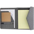 thumbnail image 1 of Portafolio bloc de notas legal profesional, carpeta gris para negocio y trabajo (12.5 x 10"), 1 of 3