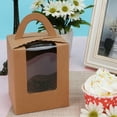 thumbnail image 6 of Hzzsbu Cupcake Boxes, 10 Pcs Single Paper Cupcake Holder Containers, Candy Cookies Desserts Gift Boxes with Window and Handle for Wedding Birthday Party, 6 of 7