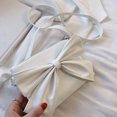 thumbnail image 2 of Retro Mujer PU Bowknot Hombro Messenger Bag Casual Pequeño Bolso (Blanco), 2 of 7