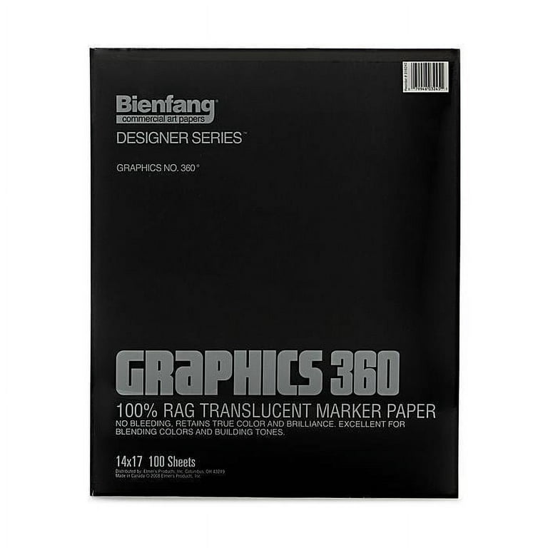  Bienfang Graphics 360 Marker Paper Pad, 14-Inch by 17