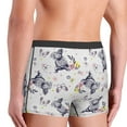 thumbnail image 4 of Bingfone Rabbit And Butterfly Men's Underwear - Casual Stretch Boxer Briefs-X-Large, 4 of 7
