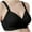 Black, variant on Mrat Push Up Bra Woman'S Embroidered Glossy Comfortable Breathable Bra Underwear No Rims Training Bras for Women Plus Size S-1997 Red-A 44
