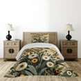 thumbnail image 3 of Ambesonne Floral Eucalyptus Quilted Coverlet 2 Pcs, Century&nbsp;Modern, Twin Size, Amber Laurel Green, 3 of 4