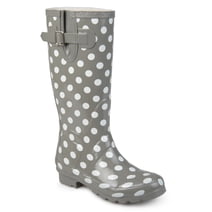 Tan And Brown Tiny Polka Dot Women's Boots