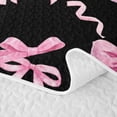 thumbnail image 5 of Erosebridal Pink Bowknot Ribbon Twin Quilt Set For Kids,Cute Coquette Bowtie Girls Twin Coverlet Set,2pcs, 5 of 7