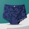 thumbnail image 2 of WRKEKC Seamless Underwear for Women Hollow Out Lace High Waist Plus Size Tummy Control Butt Lifting Triangle Panties Comfort Fit, 2 of 3