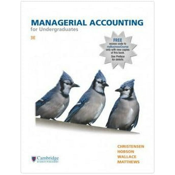 Pre-Owned N MANAGERIAL ACCT.F/UNDERGRAD.-W/ACCE, 9781618534422, 1618534424, Paperback, Third edition