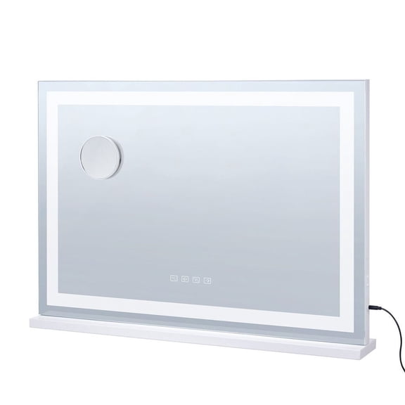 Lighted Makeup Mirror 3 Color w/ Bluetooth USB Desktop Wall-mount 21.7in