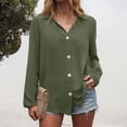 thumbnail image 2 of Godom Women's Long Sleeve Button Down Shirts -Free Office Work Blouse, 2 of 7