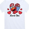 thumbnail image 3 of Sesame Street - Elmo Loves You - Toddler and Youth Short Sleeve Graphic T-Shirt, 3 of 5