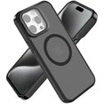 thumbnail image 2 of For iPhone 15 Frame Aluminium Camera Stand Metallic Buttons [Magnetic Circle] Tough HQ Hybrid Case - Black, 2 of 3